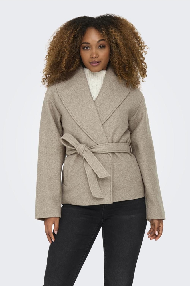 ONLAUGUSTA LIFE SHORT COAT OTW NOOS 15314352 FUNGI/MELANGE